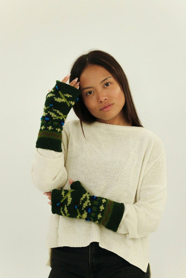 Guantes artesanales de lana del Himalaya, Nepal