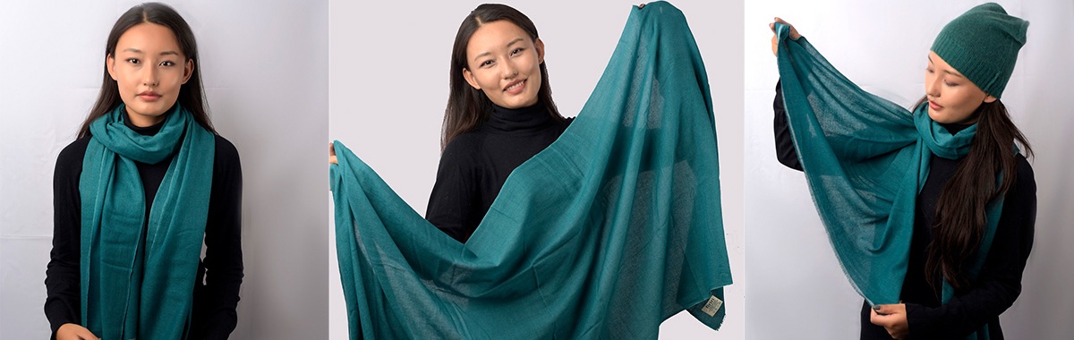 Sustainable scarves and foulards from Himalalaya, Nepal