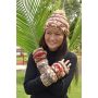 Guantes artesanales de sari de seda reciclado y lana del Himalaya