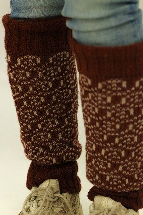 Calentadores artesanales lana natural del Himalaya, Nepal