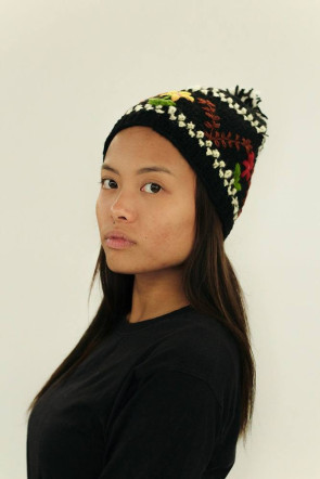 Gorros artesanales, lana natural del Himalaya