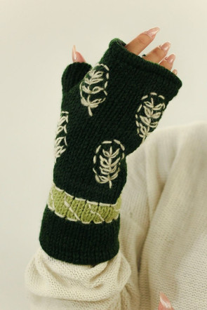 Guantes naturales, lana del Himalaya, Nepal