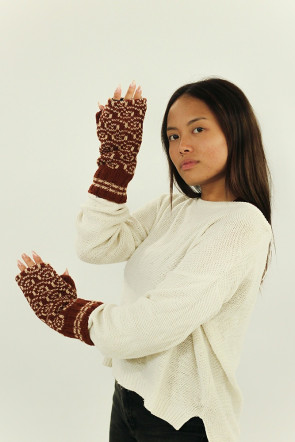 Guantes orgánicos lana natural del Himalaya, Nepal