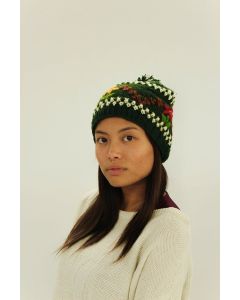 Gorro artesanal PAKNAJOL - Verde Gorro artesanal PAKNAJOL - Verde